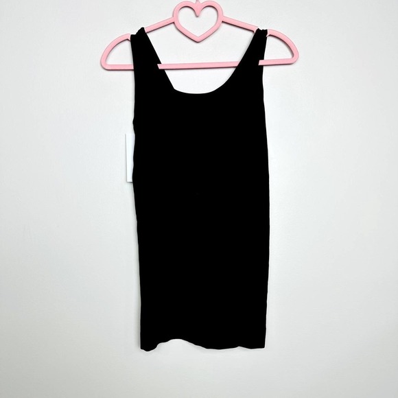 Spiritual Gangster NWT Double Scoop Neck Sleeveless Casual Tops Black Size XS/S - Picture 3 of 4